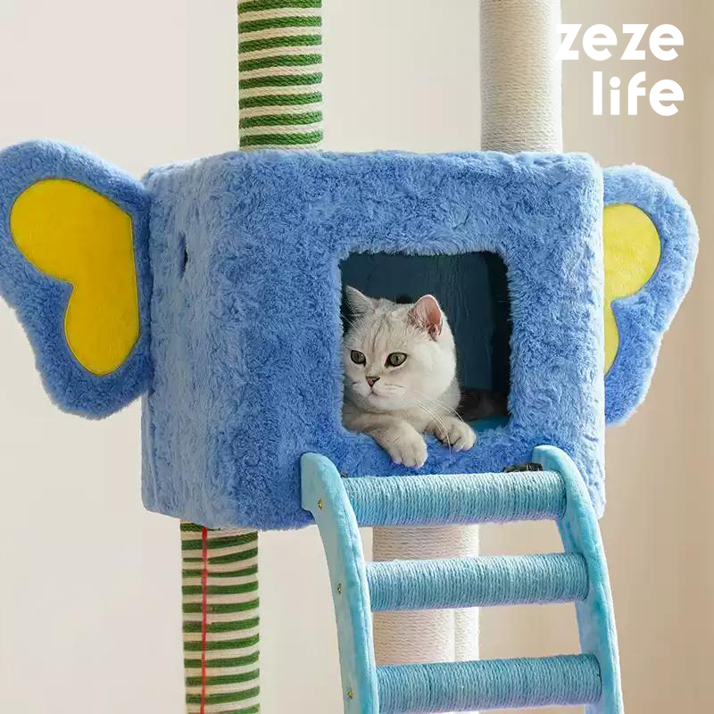 ZezeLife Spring Fantasy Elephant Cat Tree, view 3