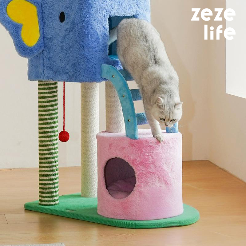 ZezeLife Spring Fantasy Elephant Cat Tree, view 4