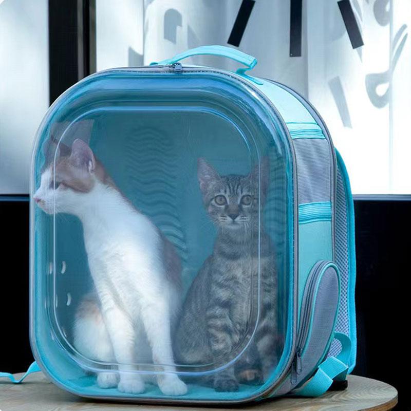 ZezeLife Square Clear Cat Carrier, view 3