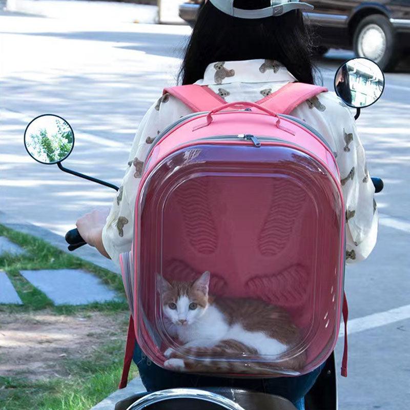 ZezeLife Square Clear Cat Carrier, view 5