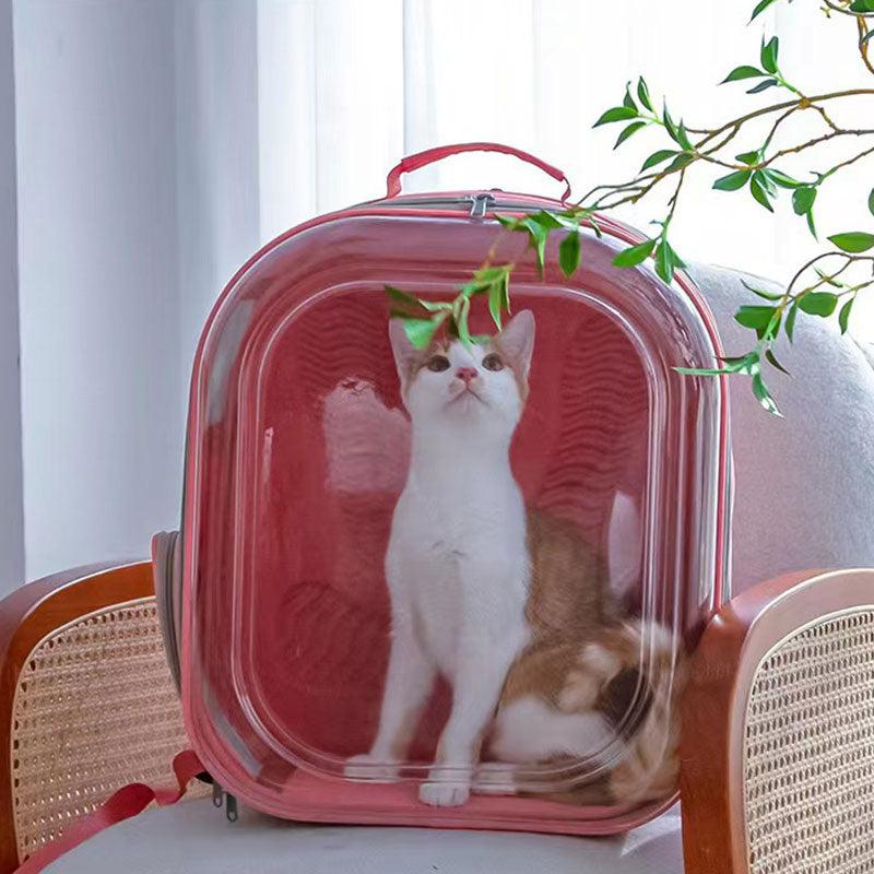 ZezeLife Square Clear Cat Carrier, view 6