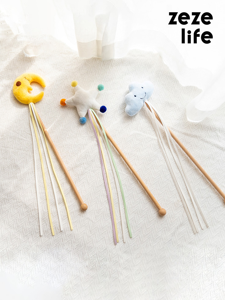 ZezeLife Star Series Catnip Cat Wand Toy
