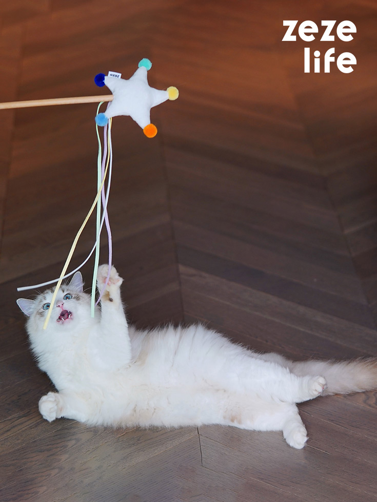 ZezeLife Star Series Catnip Cat Wand Toy, view 2