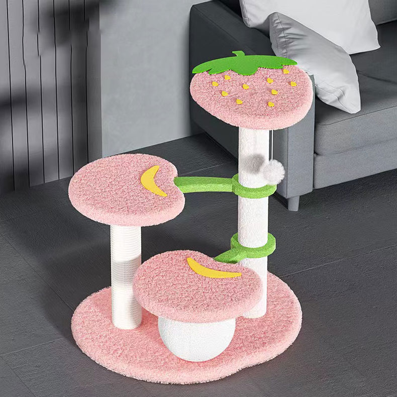 ZezeLife Strawberry Small Cat Tree, view 3