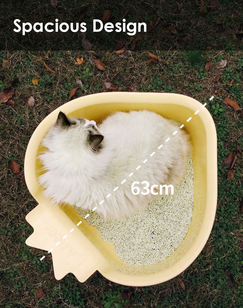 ZezeLife Strawberry Fat Cat Litter Box, view 6