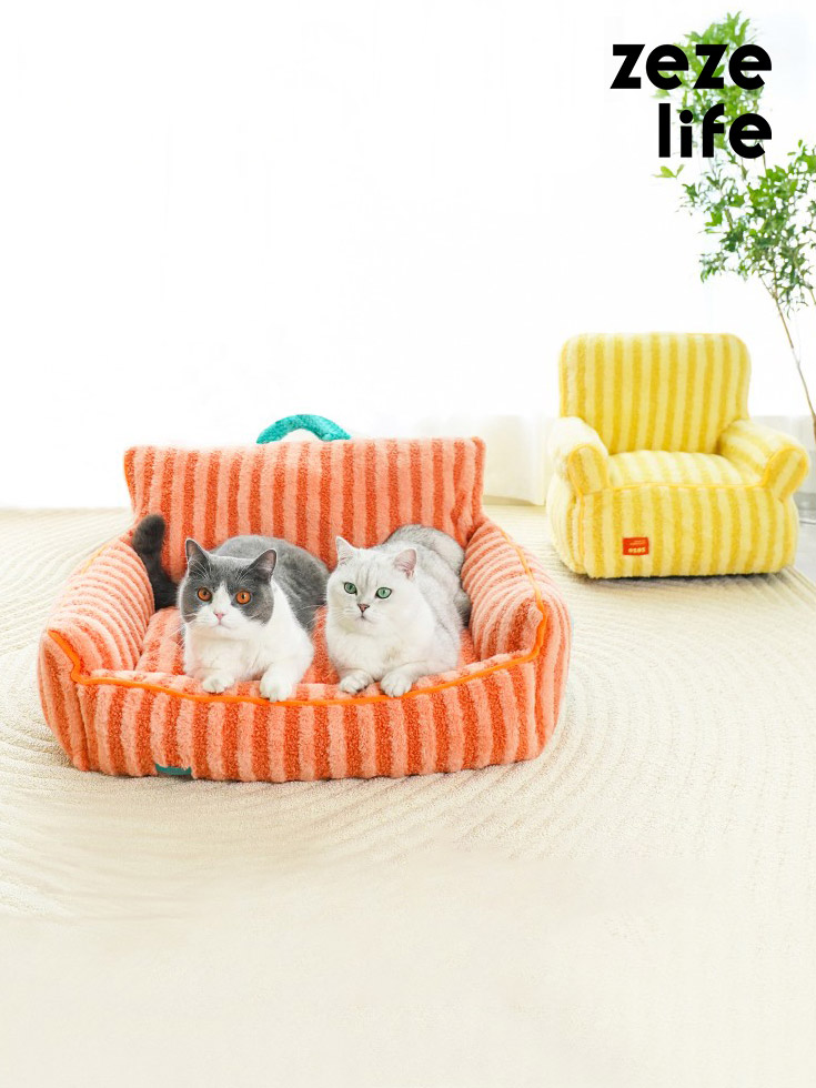 ZezeLife Stripe Series Cat Sofa