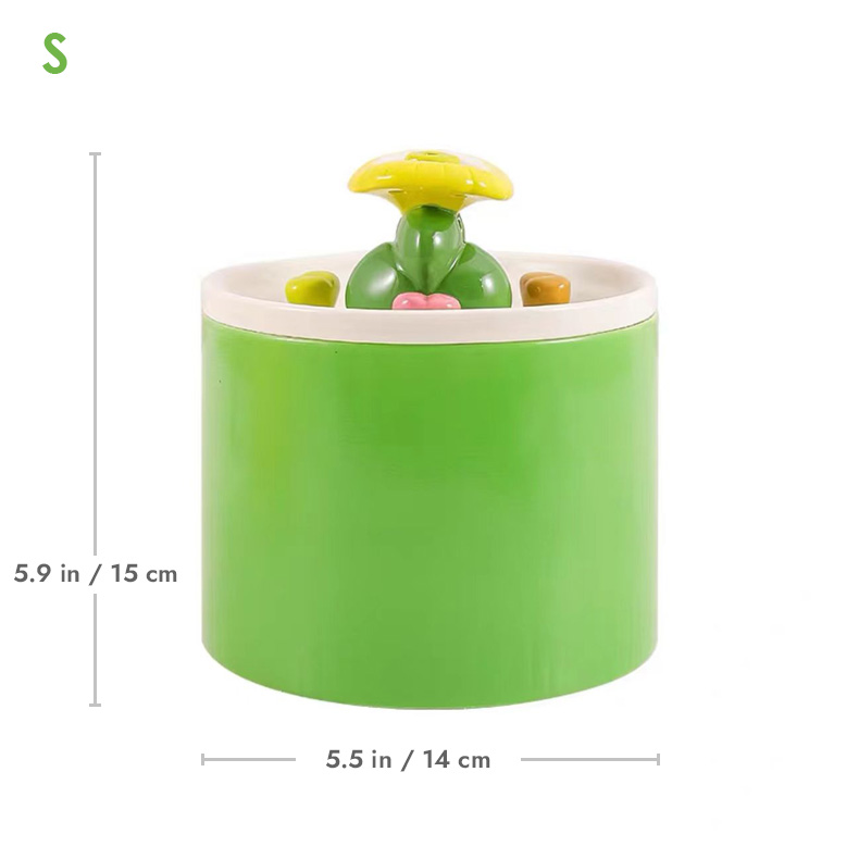 ZezeLife Succulent Cat Water Fountain, view 5
