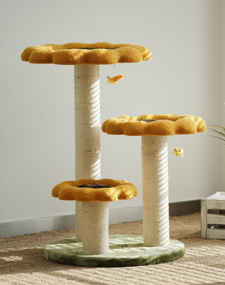 ZezeLife Sunflower Orange Cat Tree, view 3