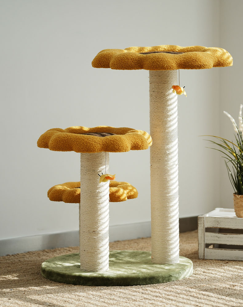 ZezeLife Sunflower Orange Cat Tree, view 4