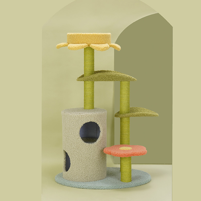 ZezeLife Leaf Petal Forest Cat Tree, view 5