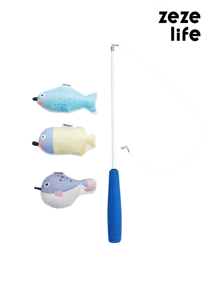 ZezeLife Telescopic Cat Teaser Toy with Catnip, view 5