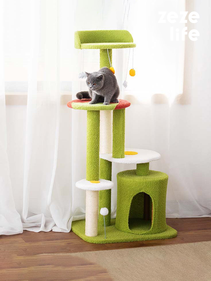 ZezeLife Tomato Salad Cat Tree