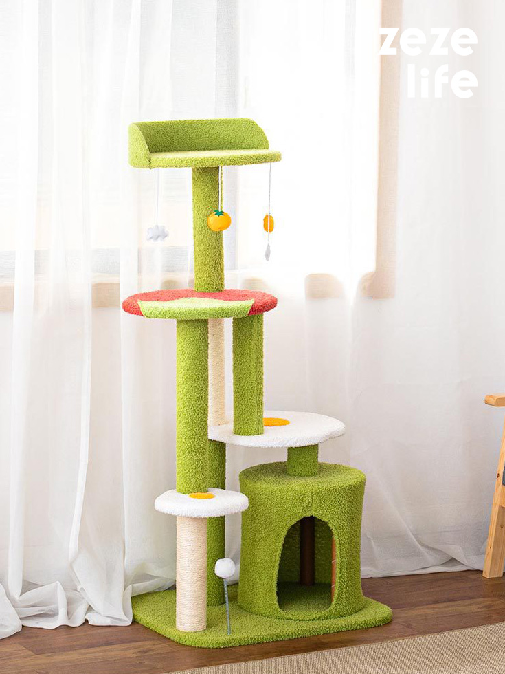 ZezeLife Tomato Salad Cat Tree, view 2