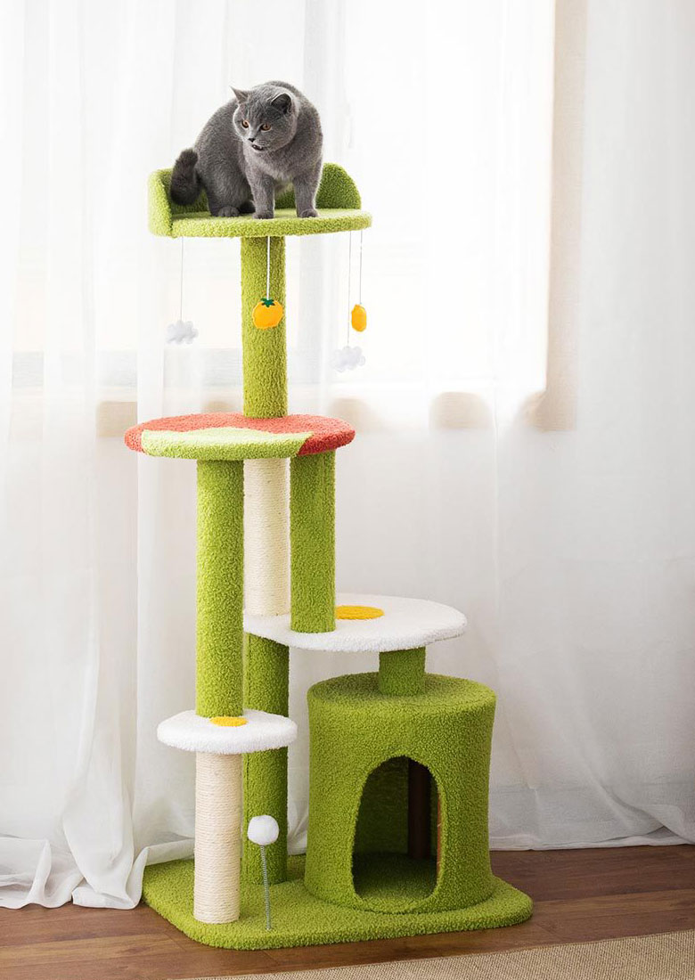 ZezeLife Tomato Salad Cat Tree, view 3