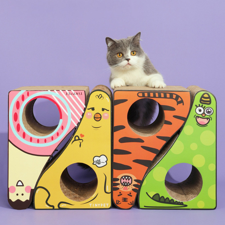 ZezeLife Triangle Cardboard Cat Scratcher, view 5