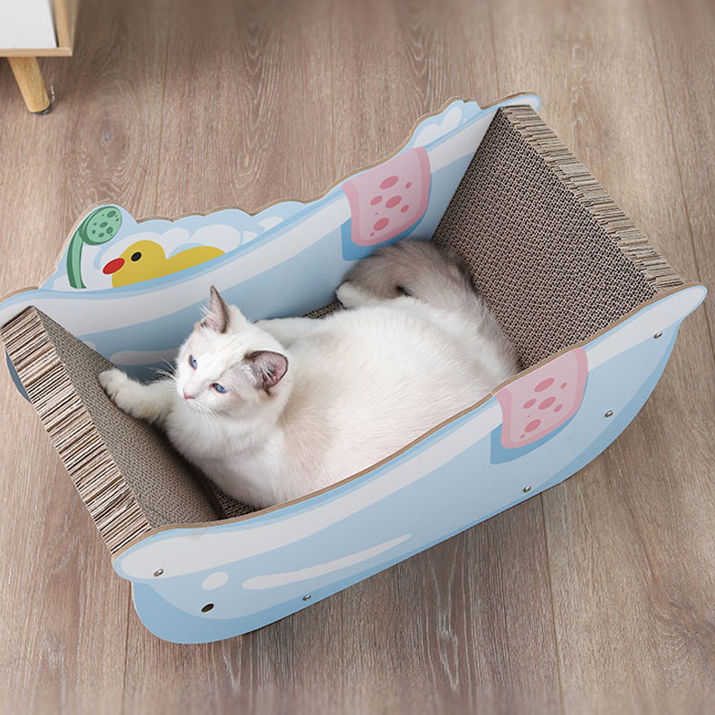 ZezeLife Tub Cardboard Cat Scratcher, view 3