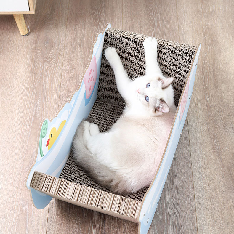 ZezeLife Tub Cardboard Cat Scratcher, view 4