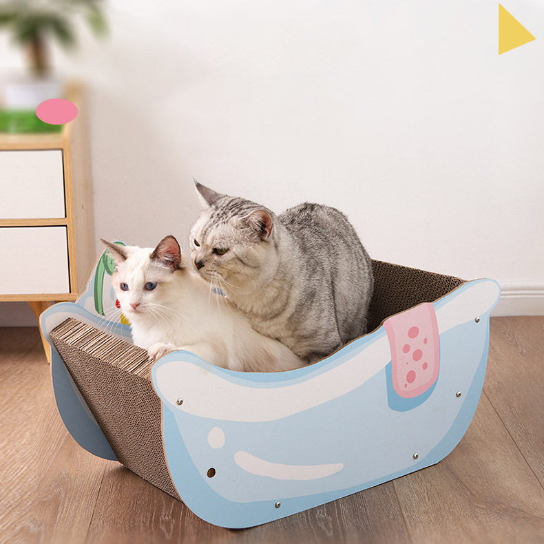ZezeLife Tub Cardboard Cat Scratcher, view 5