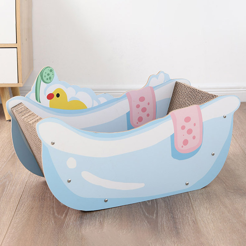 ZezeLife Tub Cardboard Cat Scratcher, view 6