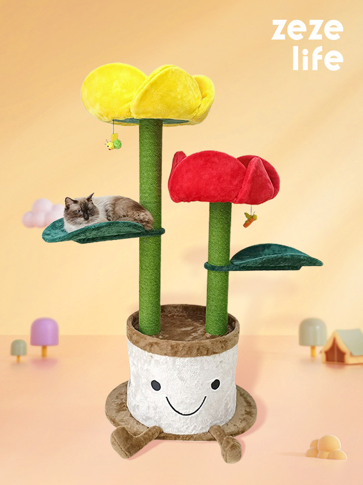 ZezeLife Tulip Cat Tree