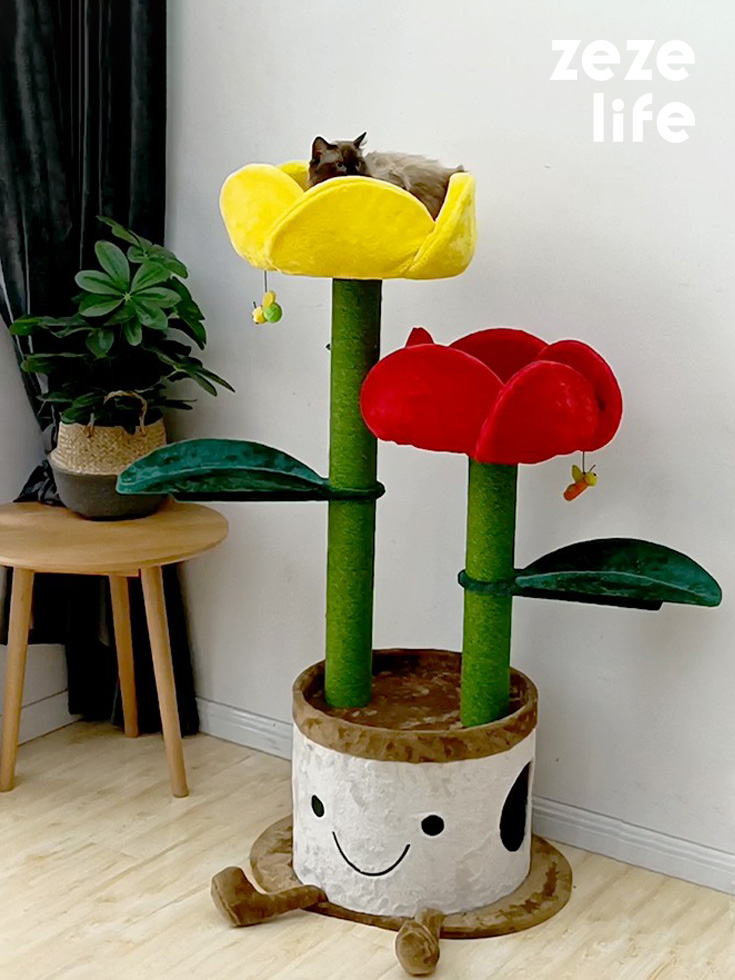 ZezeLife Tulip Cat Tree, view 2