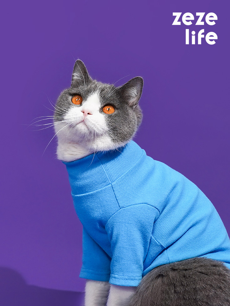 ZezeLife Turtleneck Cat Clothes, view 2