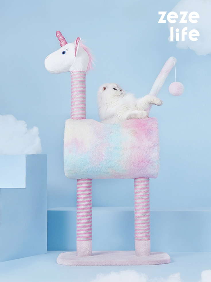 ZezeLife Unicorn Cat Tree