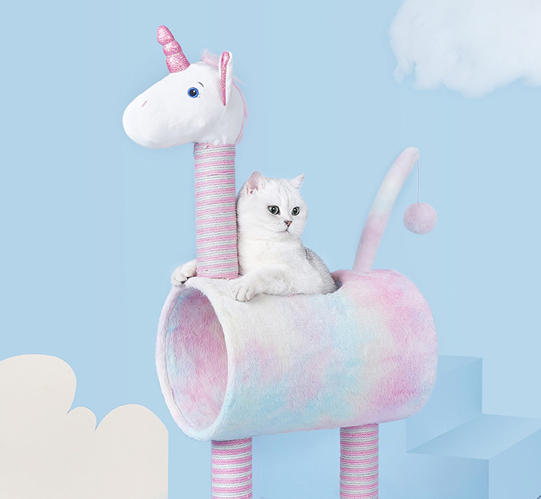 ZezeLife Unicorn Cat Tree, view 3