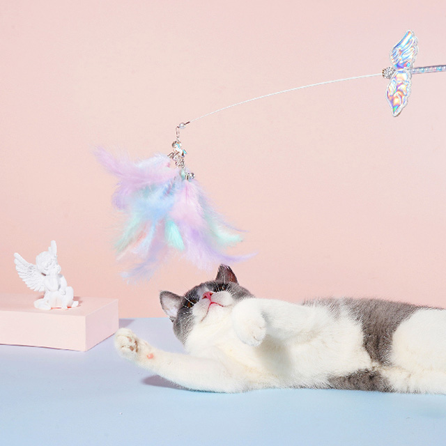 ZezeLife Unicorn Feather Cat Teaser, view 6