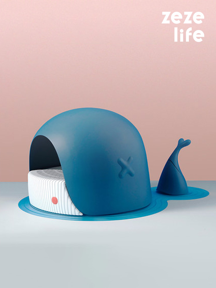 ZezeLife Whale Cat Litter Box, view 2