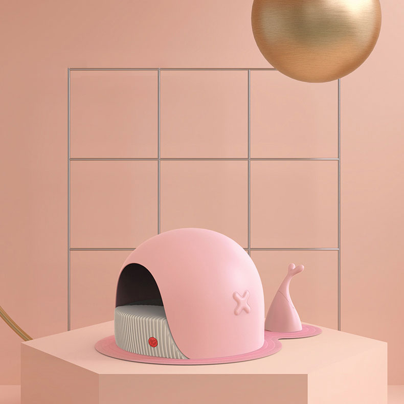 ZezeLife Whale Cat Litter Box, view 3