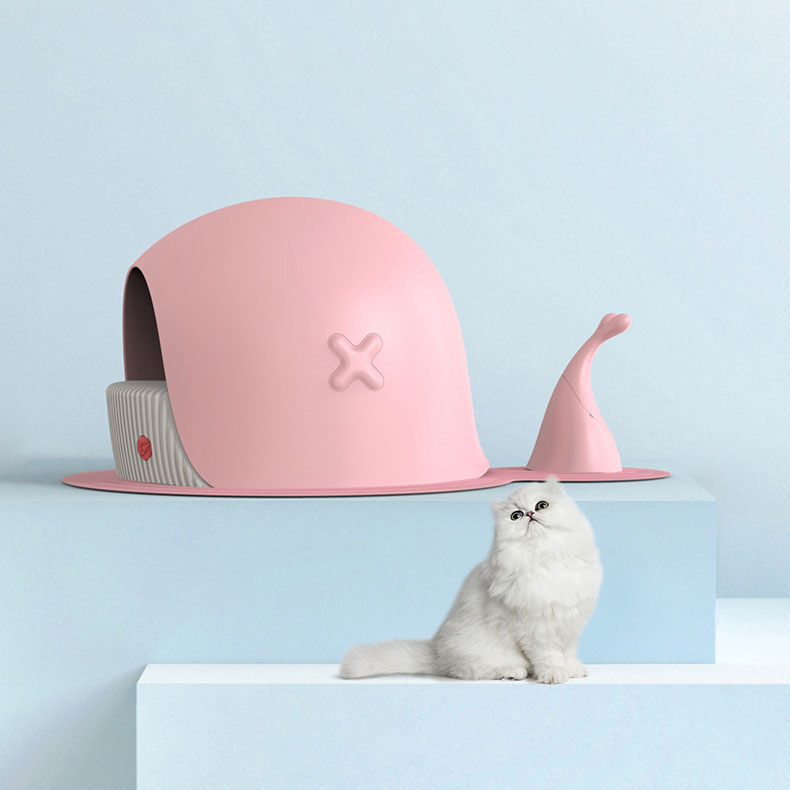 ZezeLife Whale Cat Litter Box, view 4