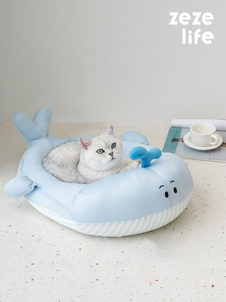 ZezeLife Whale Cooling Cat Bed, view 2