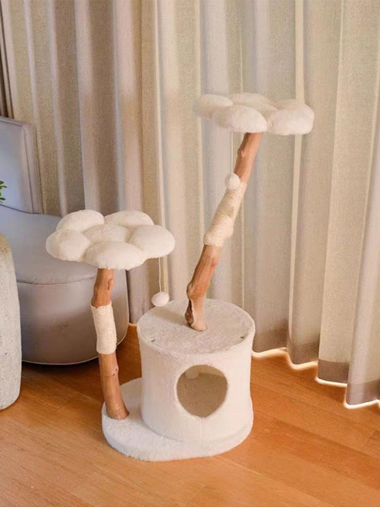 ZezeLife White Cloud Modern Cat Tree, view 5