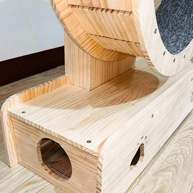 ZezeLife Wood Color Cat Wheel, view 5