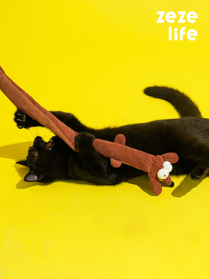 ZezeLife Worm Tulip Dog Shape Cat Teaser, view 2