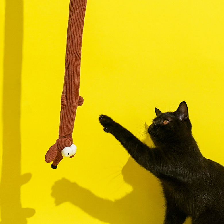 ZezeLife Worm Tulip Dog Shape Cat Teaser, view 5