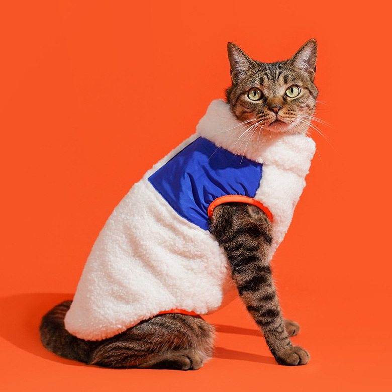 ZezeLife Zipper Fleece Cat Clothes, view 4