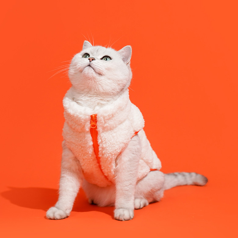 ZezeLife Zipper Fleece Cat Clothes, view 5
