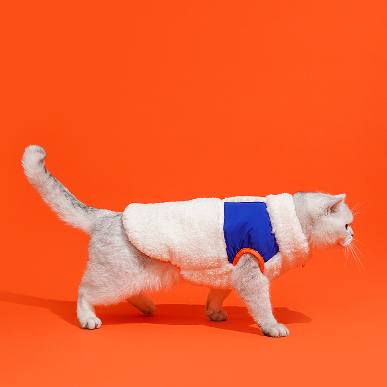 ZezeLife Zipper Fleece Cat Clothes, view 6