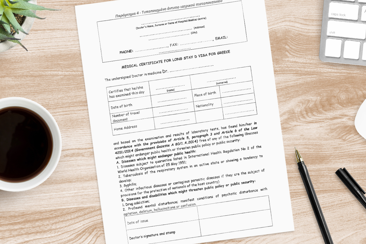 ZoomDoc Health Greece – Work and long stay visa medical certificate, view 3